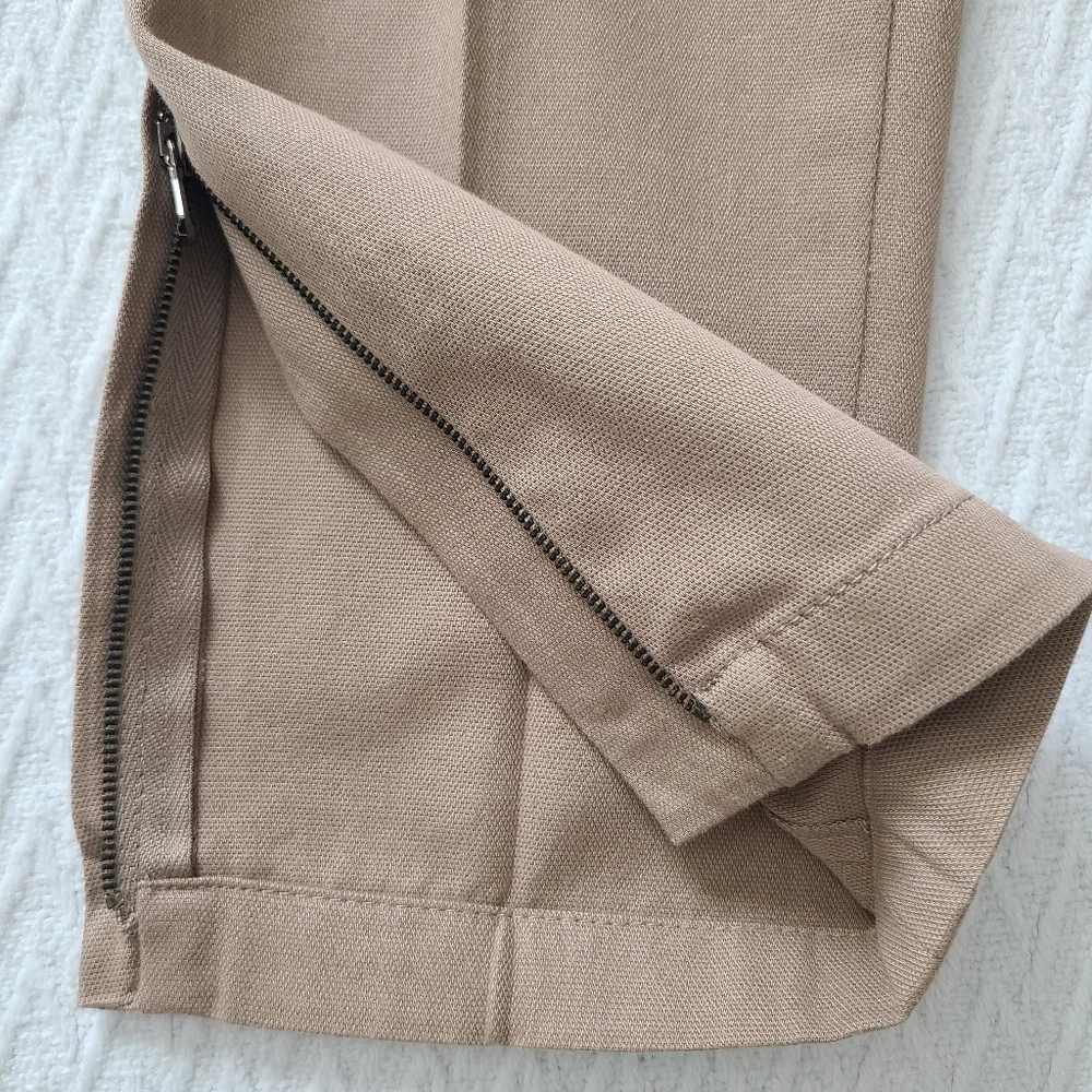 Dolce & Gabbana Skinny Fit Khaki Pants With Ankle Zips Size 42 - Picture 13 of 13